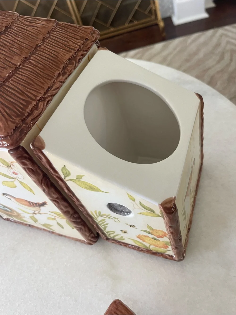Nesting Garden by Susan Winget Cracker Barrel Canister Set Birdhouse Cookie Jar
